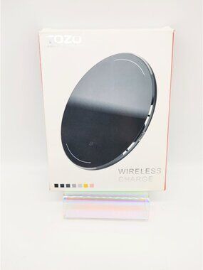 TOZO Wireless Fast Charger Charging Pad W1 LED Ultra Thin Aluminum BLUE